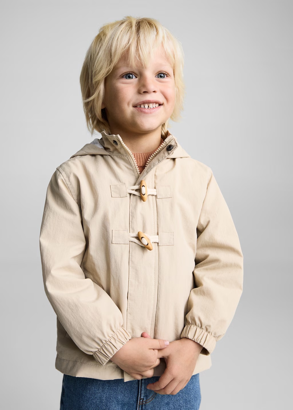 Duffle coat style anorak