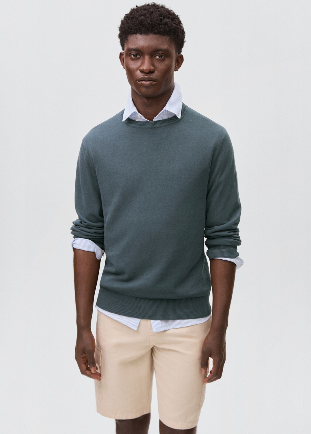 Knitted cotton sweater