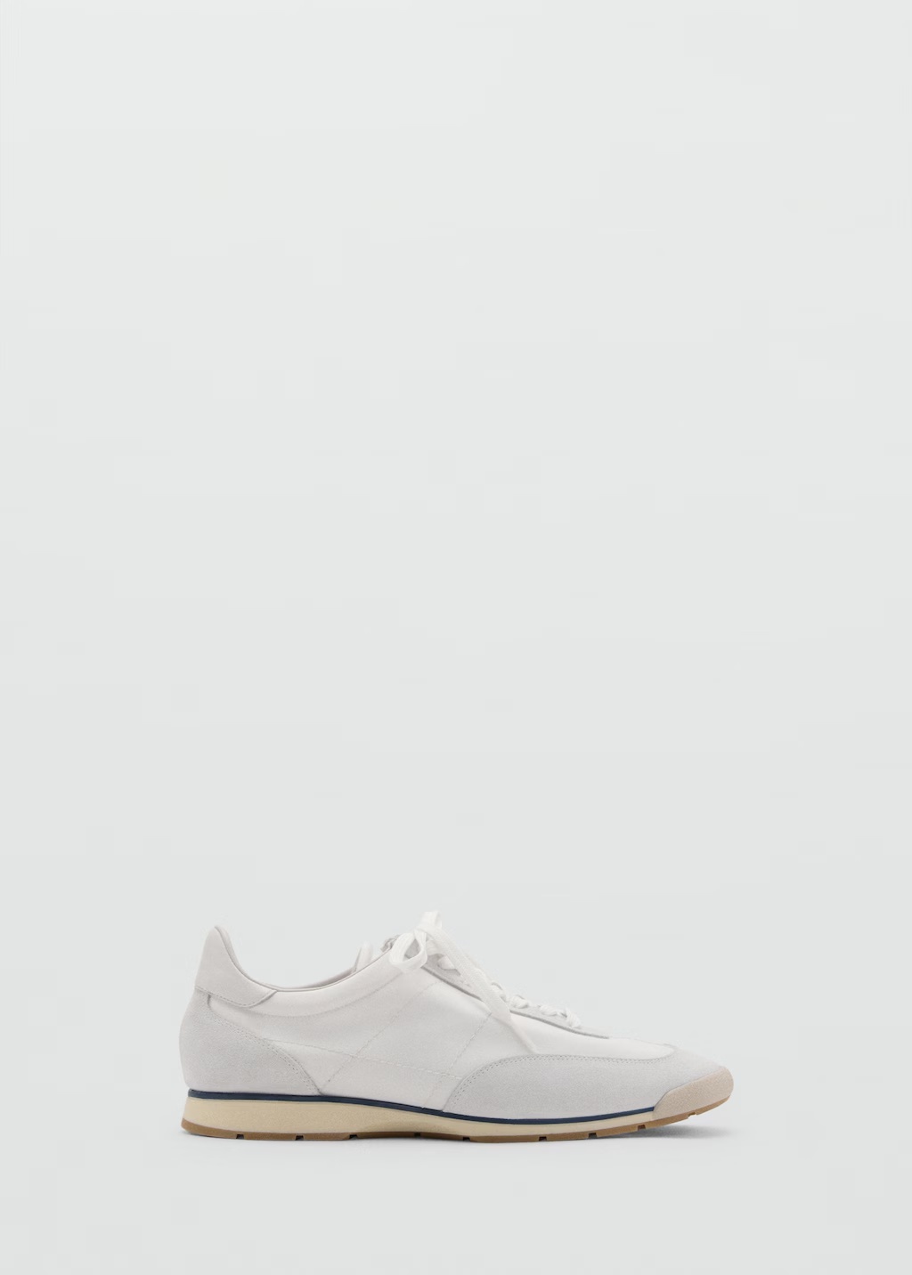 Leather mixed sneakers