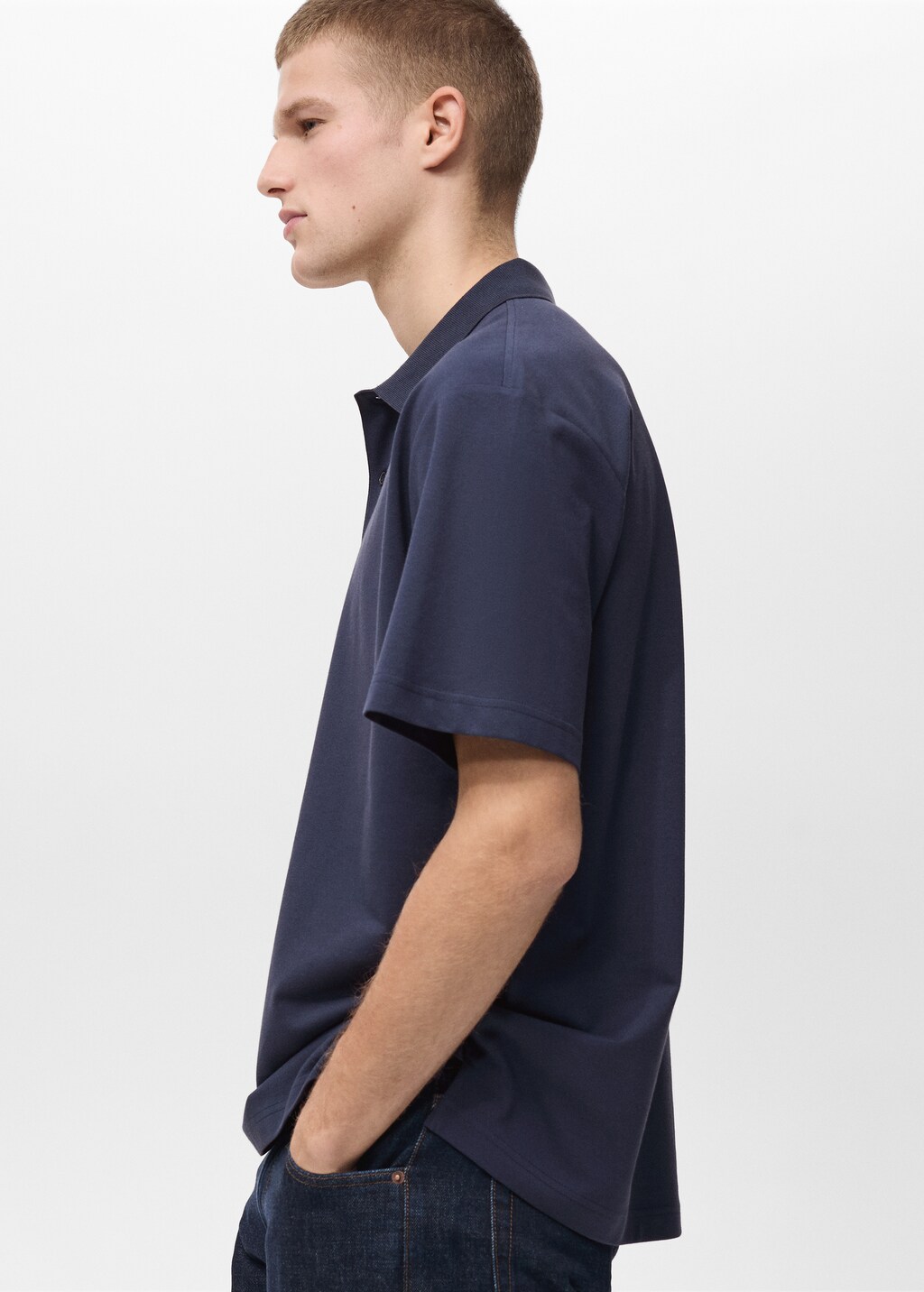 Relaxed-fit cotton piqué polo shirt 6 Relaxed-fit cotton piqué polo shirt