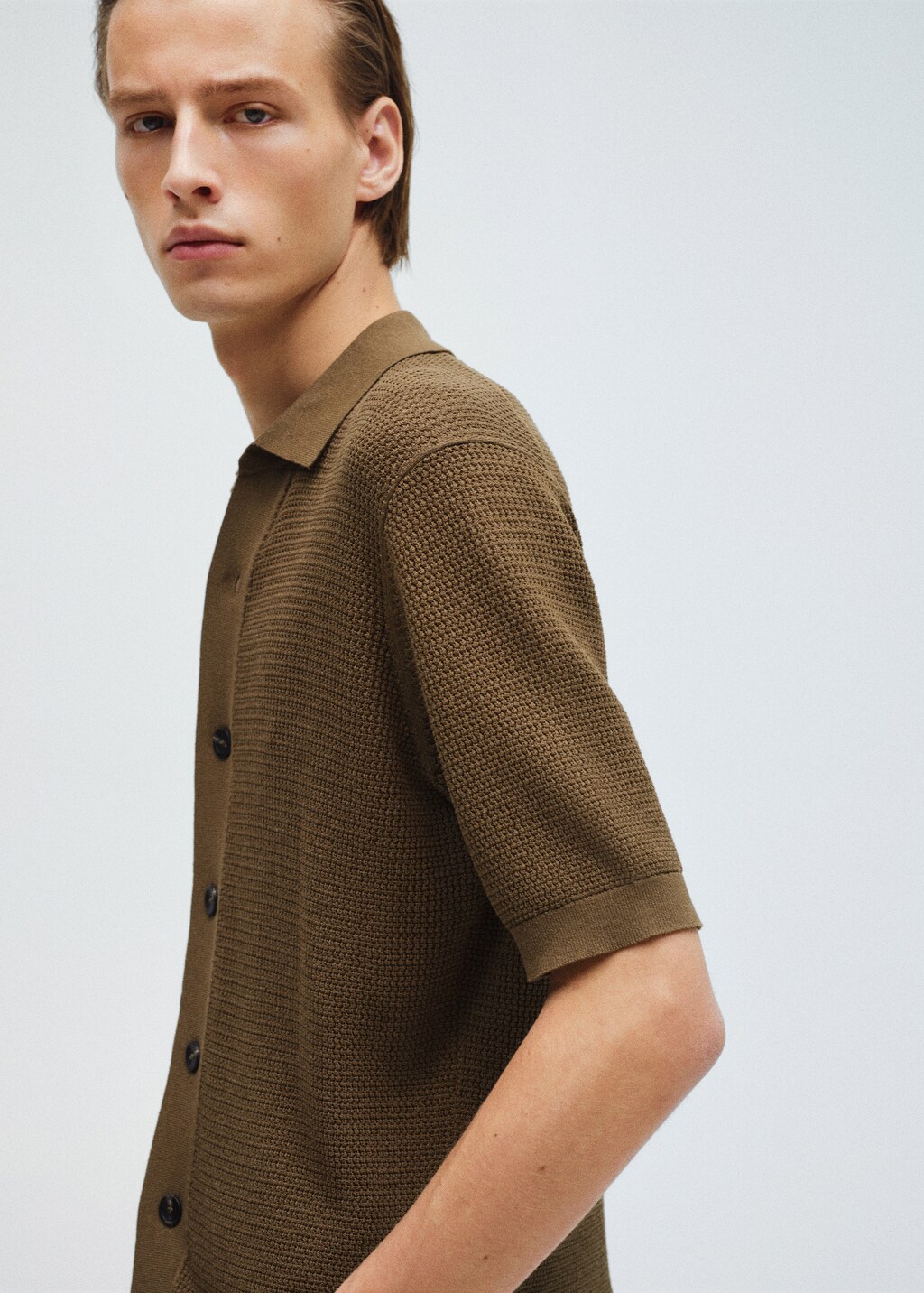 Structured knitted shirt 7 Structured knitted shirt