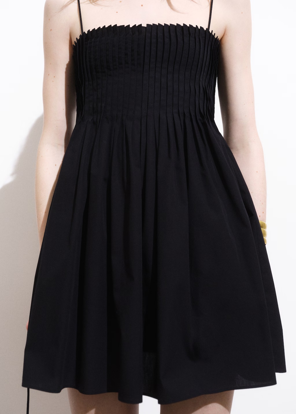 Short pleated cotton dress 7 Short pleated cotton dress