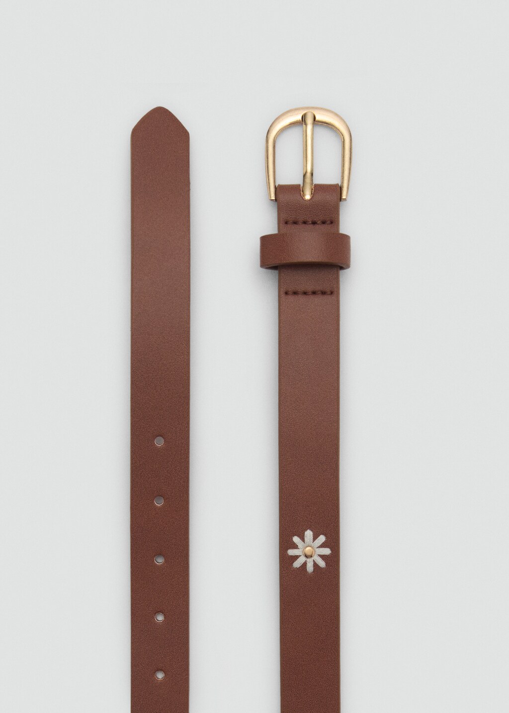 Flower buckle belt
