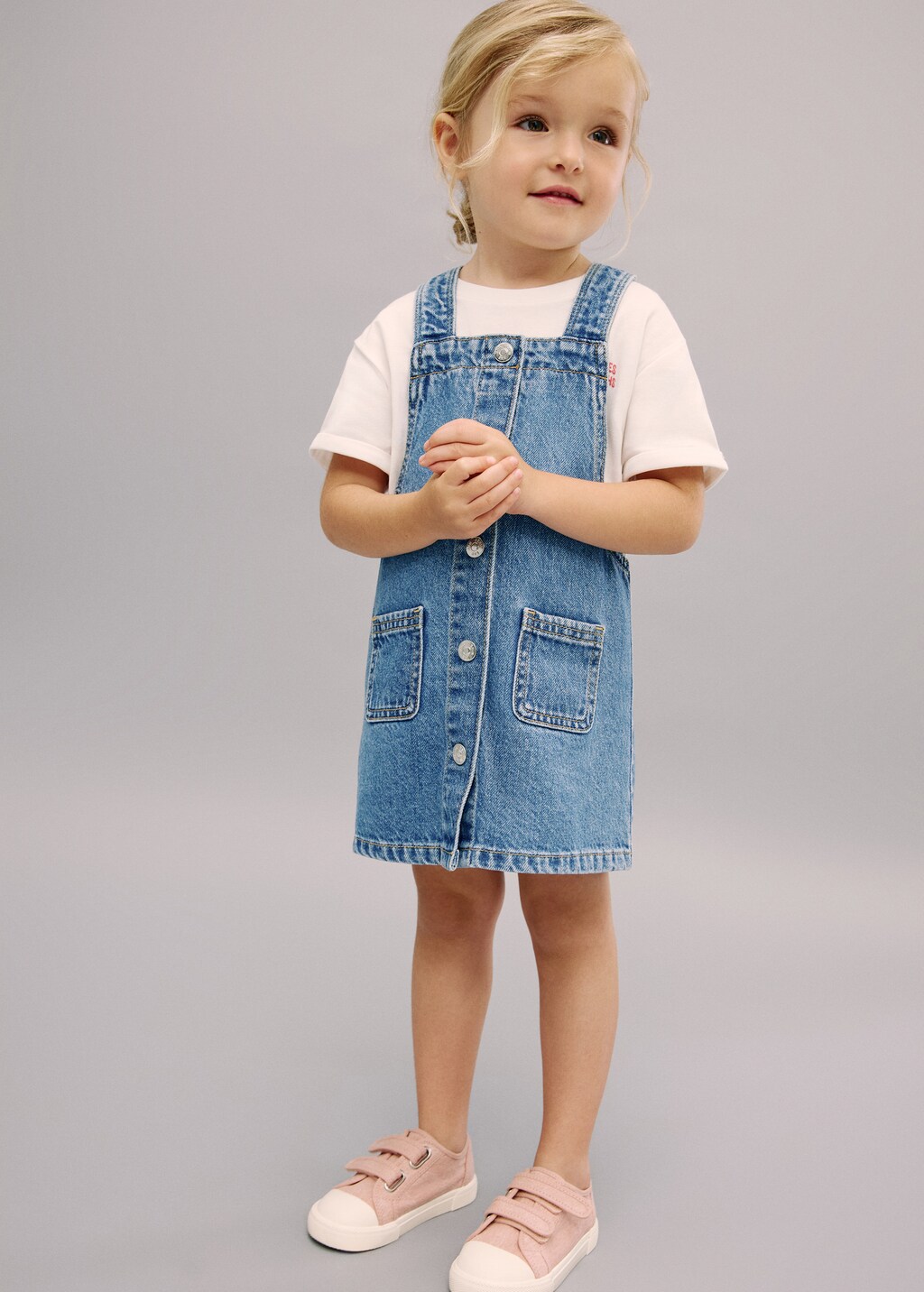 Denim buttons pichi