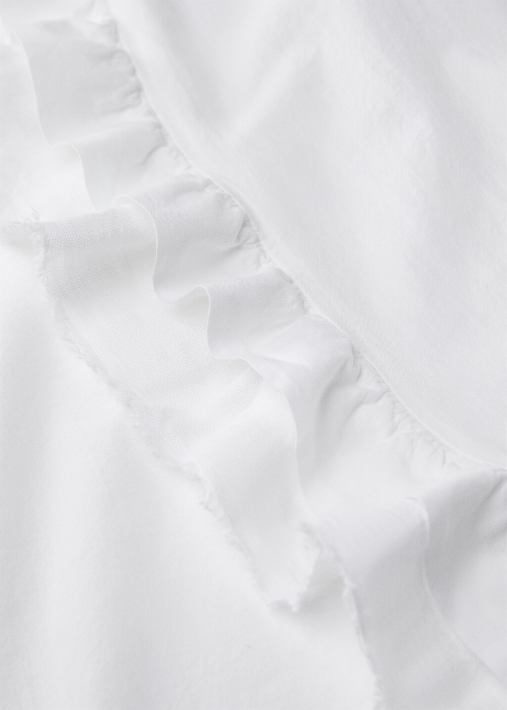 Ruffled washed cotton linen top sheet for 180/200 cm bed 4 Ruffled washed cotton linen top sheet for 180/200 cm bed