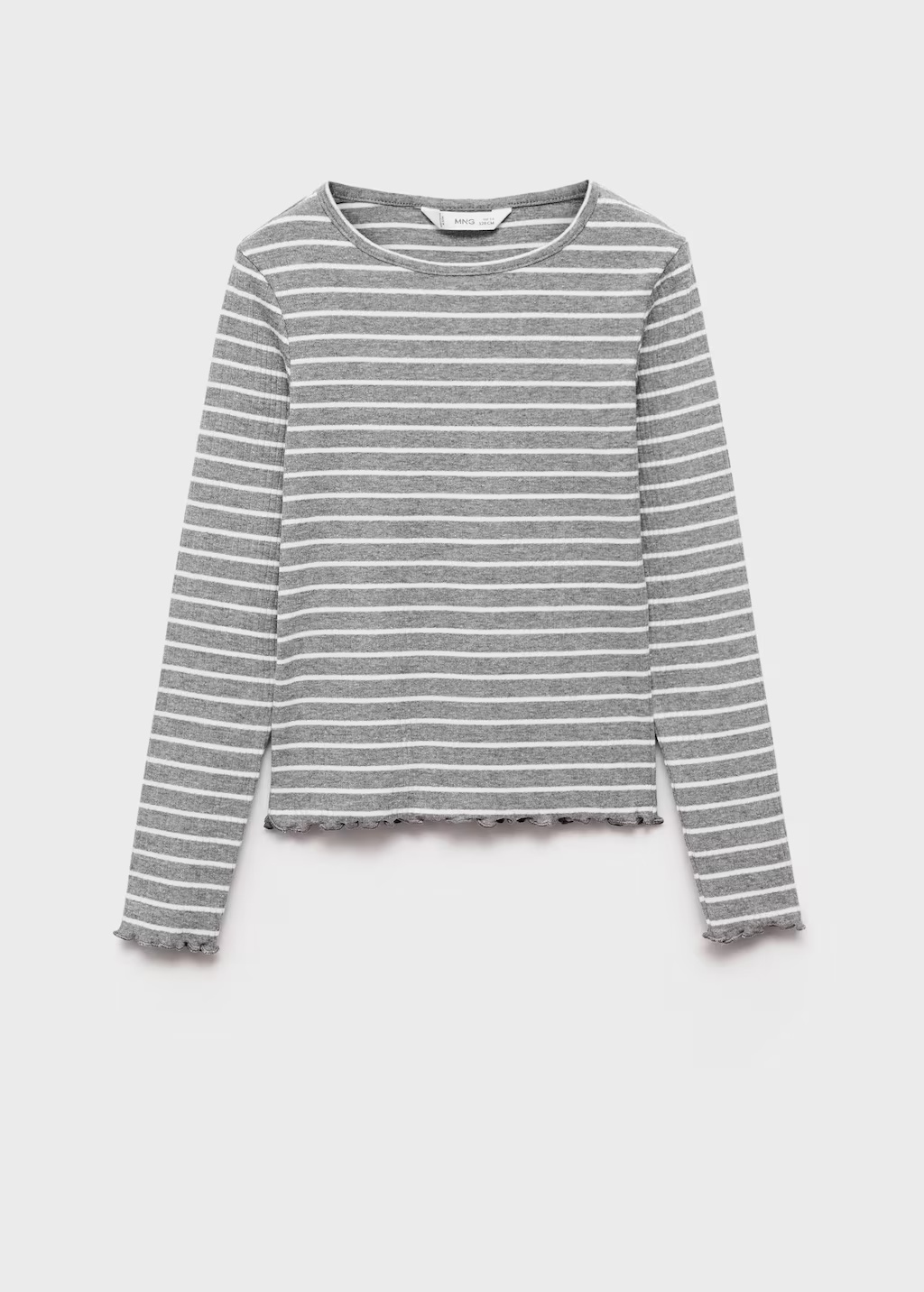 Striped rib T-shirt
