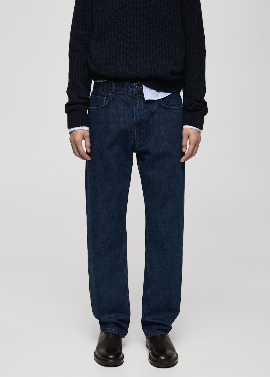 Moby straight-fit dark-wash jeans