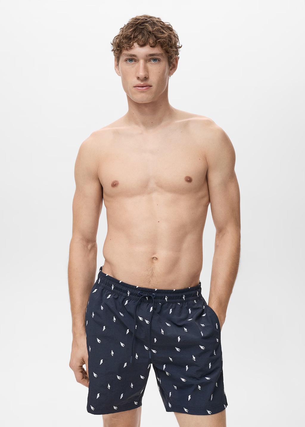 Seashell print swimsuit