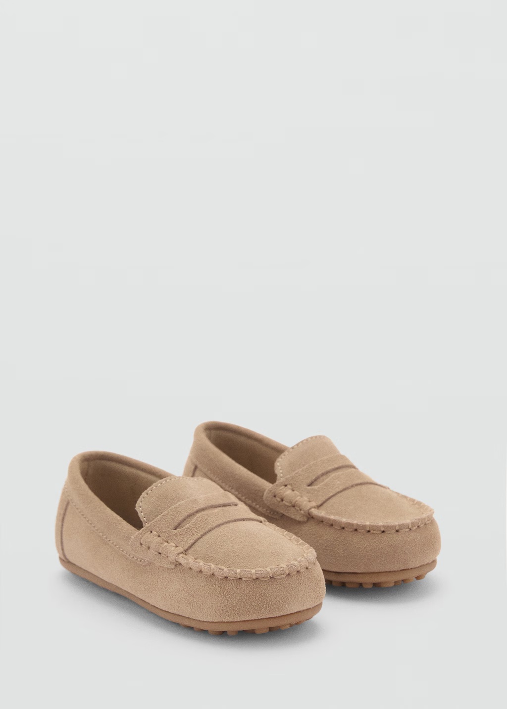 Suede leather loafers