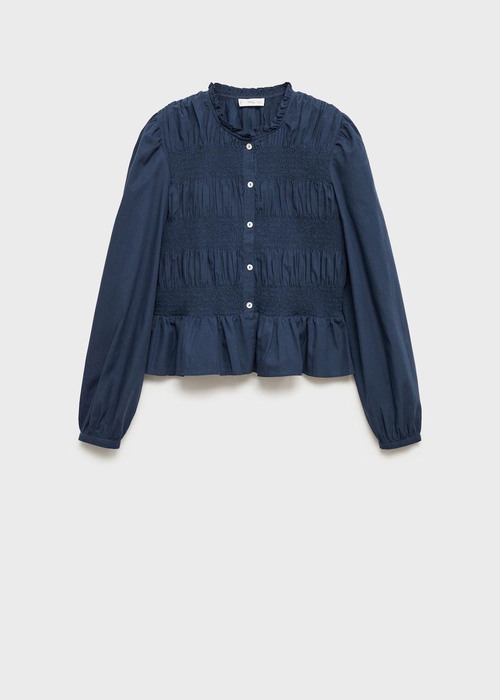 Ruffled gathered blouse