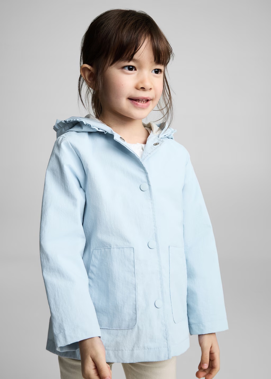 Raincoat hooded jacket