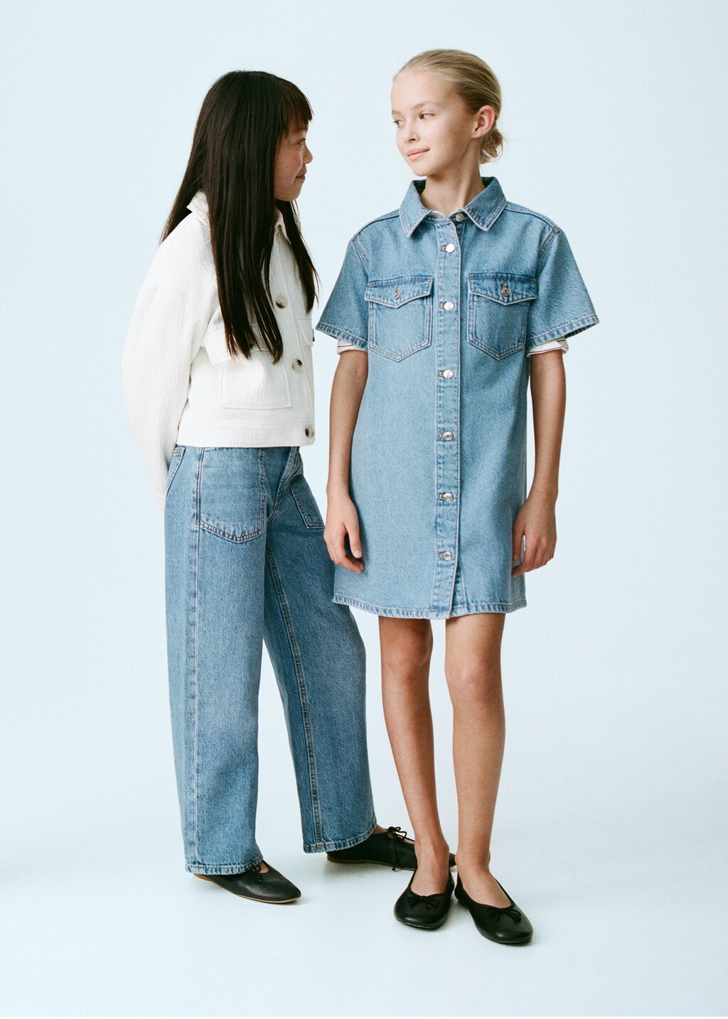 High-rise wideleg jeans