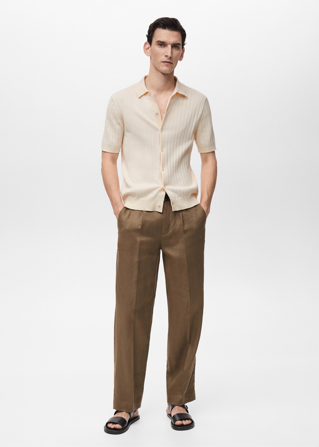 Fine rib-knit shirt 3 Fine rib-knit shirt