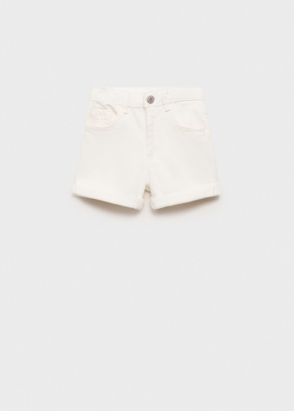 Straight-fit denim shorts