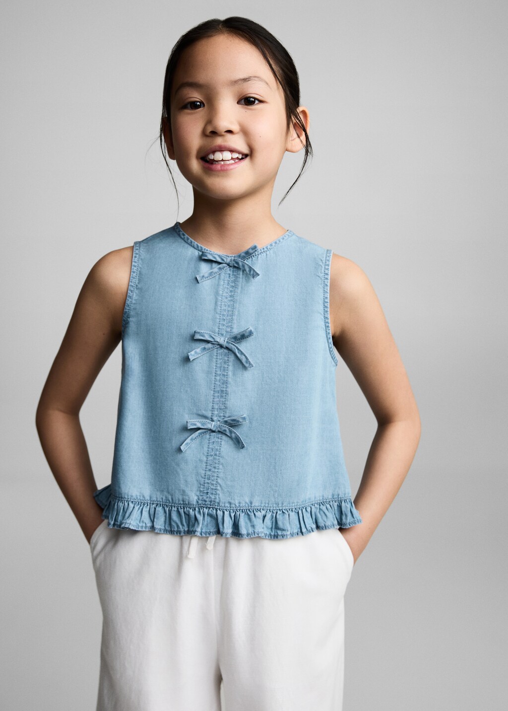 Bows fluid blouse