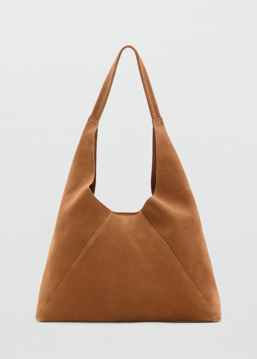 Suede shoulder bag