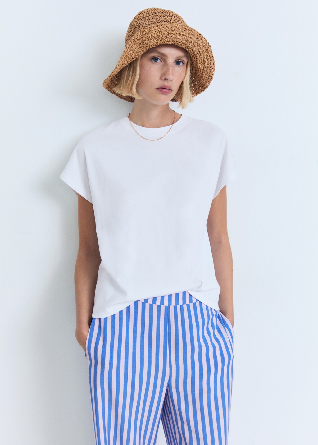 Stripe-print straight pants 6 Stripe-print straight pants