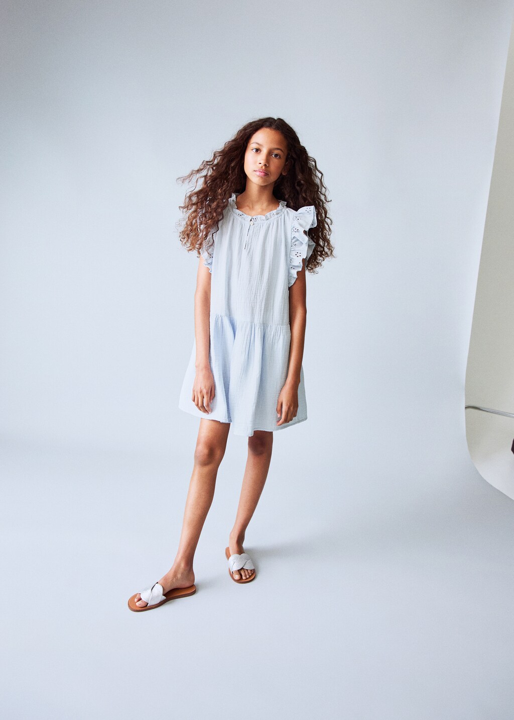 Frills embroidered dress 3 Frills embroidered dress