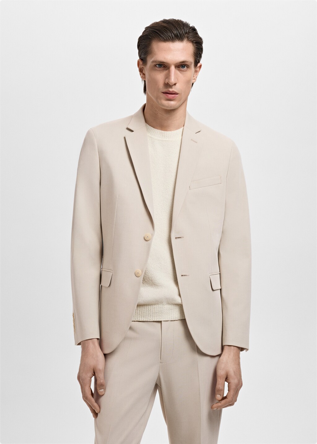 Super slim-fit suit jacket in stretch fabric