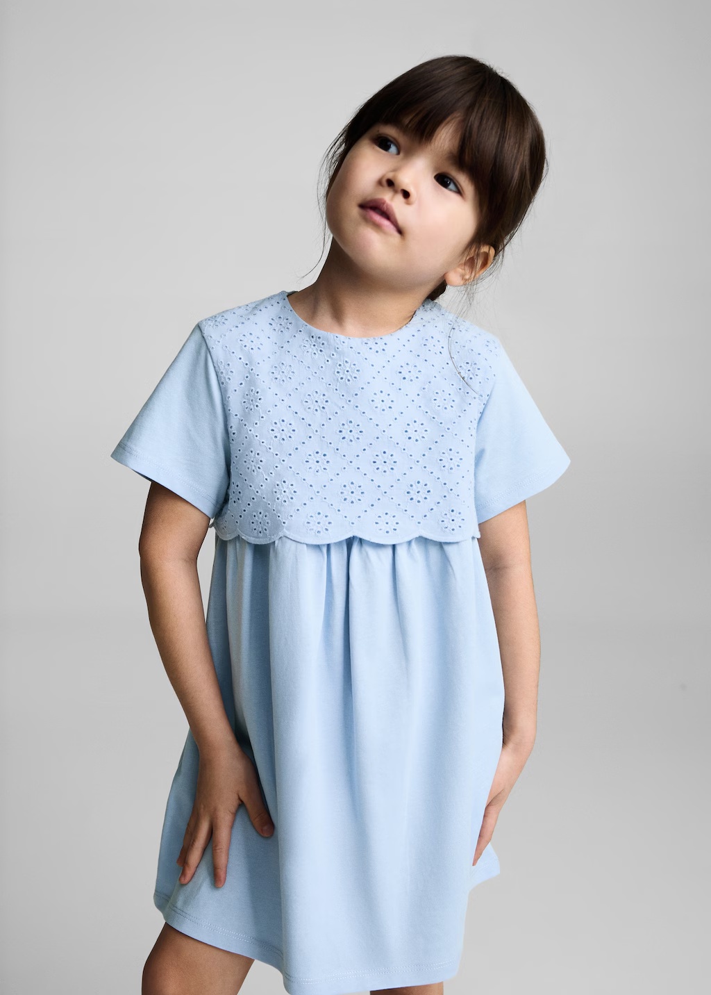 Embroidered cotton dress