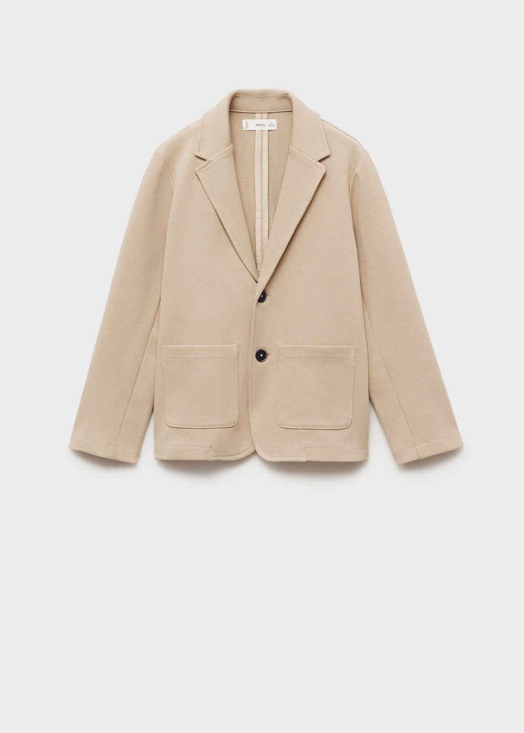 Cotton-blend piqué blazer