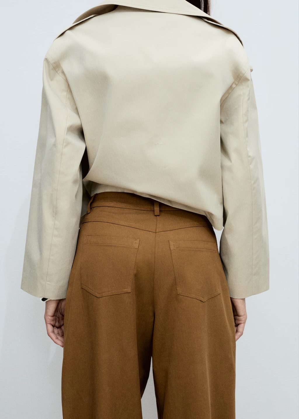 Wide leg pants in cotton and lyocell blend 7 Wide leg pants in cotton and lyocell blend