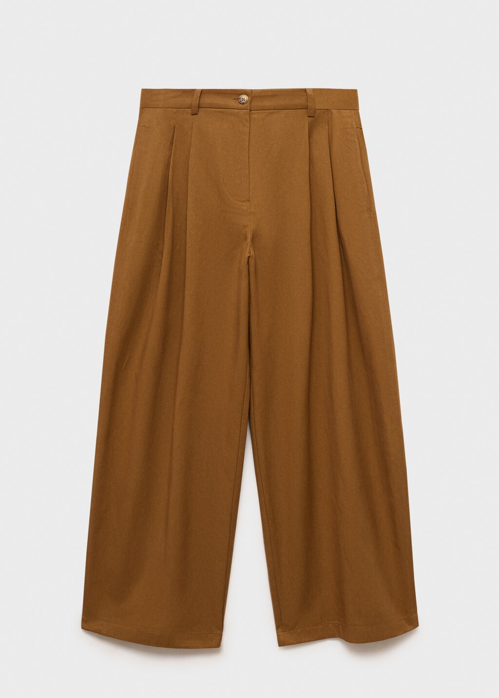 Wide leg pants in cotton and lyocell blend 9 Wide leg pants in cotton and lyocell blend