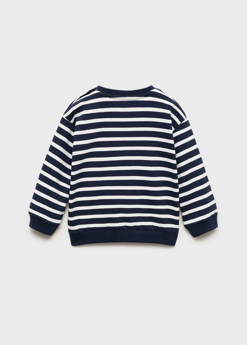Striped cotton-blend sweatshirt