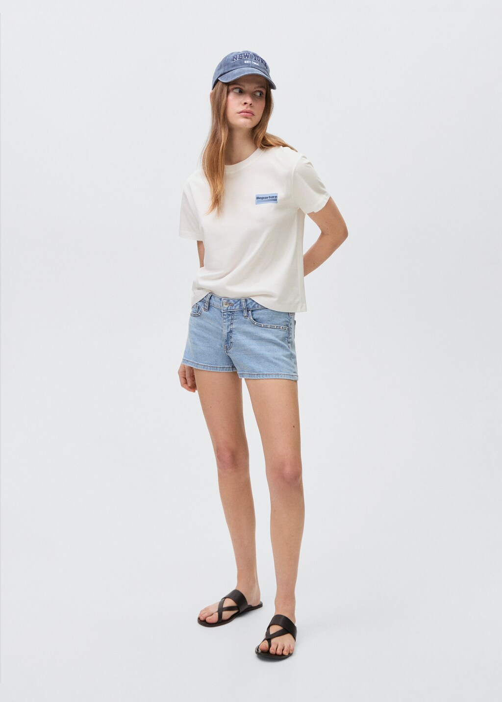 Printed cotton-blend T-shirt 3 Printed cotton-blend T-shirt