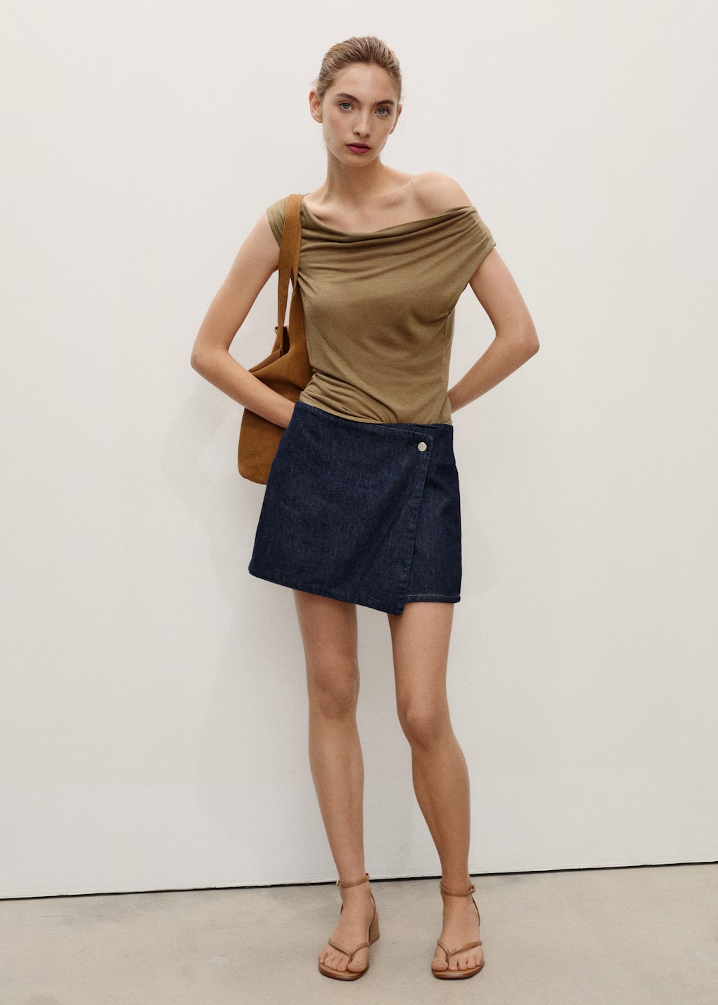 Wrapped denim skort 3 Wrapped denim skort