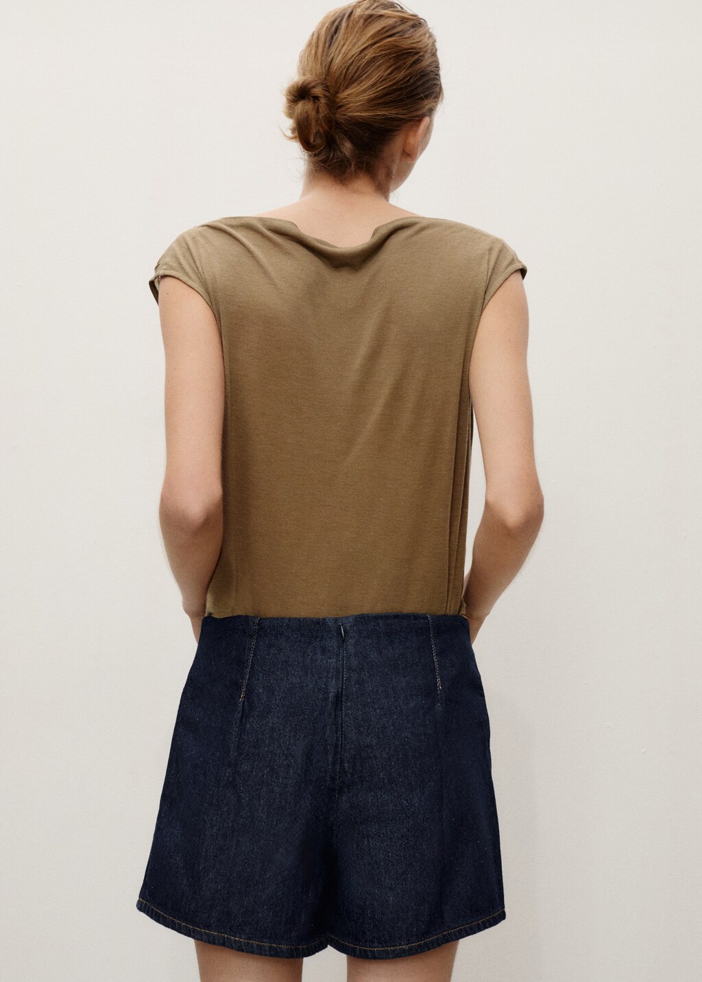 Wrapped denim skort 4 Wrapped denim skort