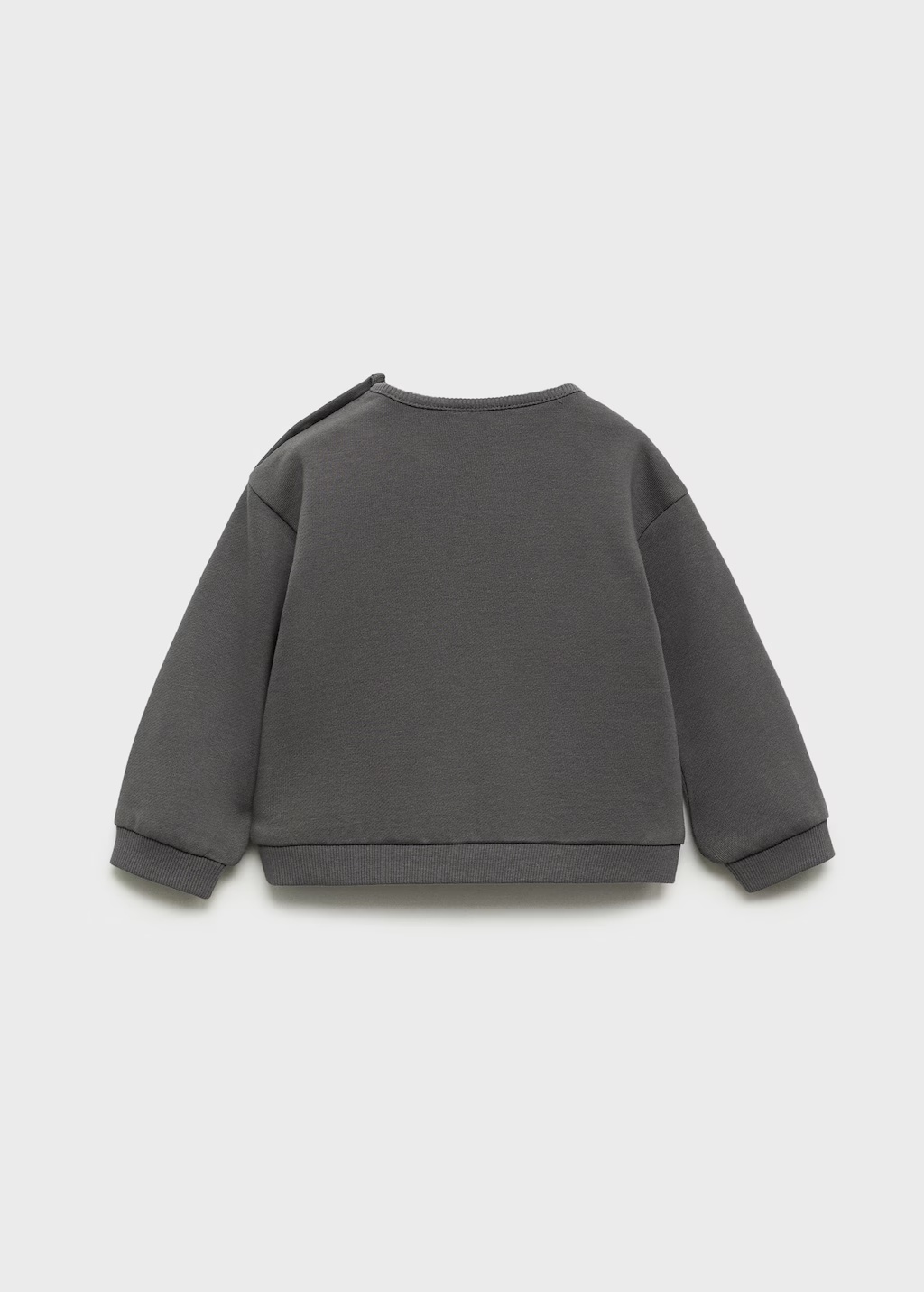 Embroidered detail cotton sweatshirt