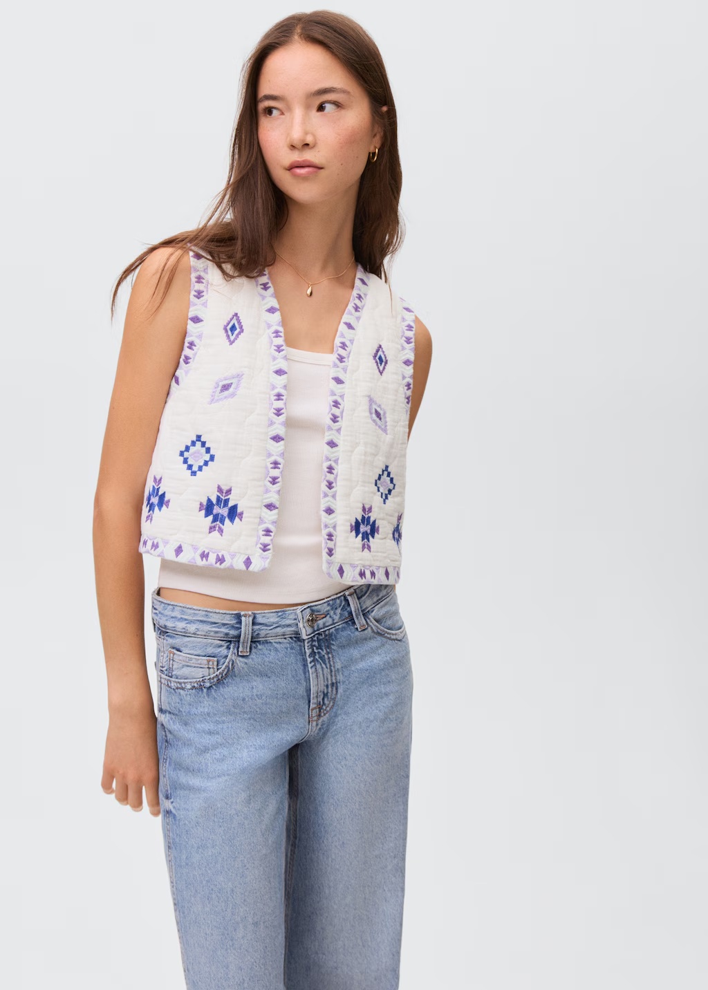 Ethnic embroidered waistcoat