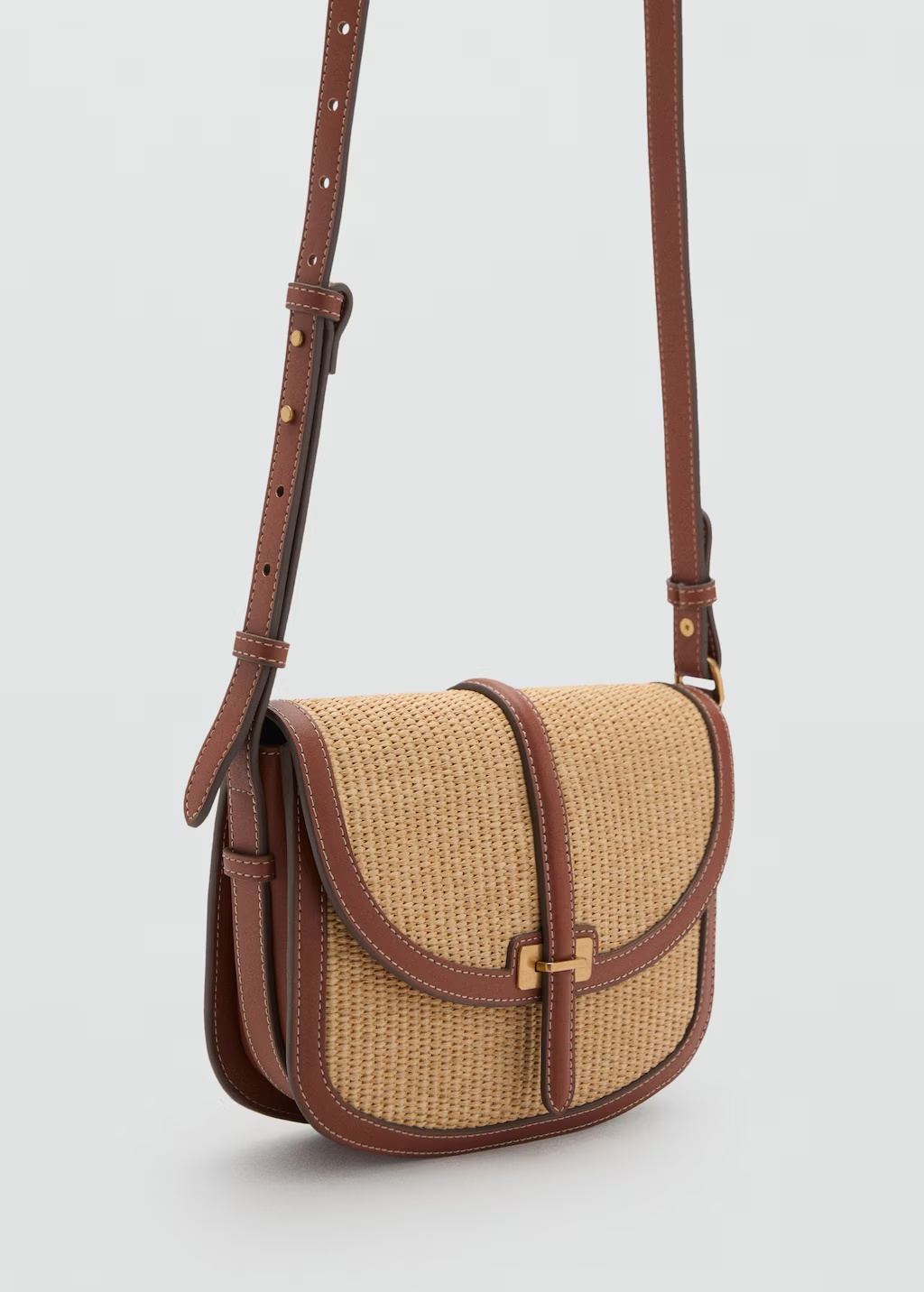 Raffia-effect shoulder bag 4 Raffia-effect shoulder bag