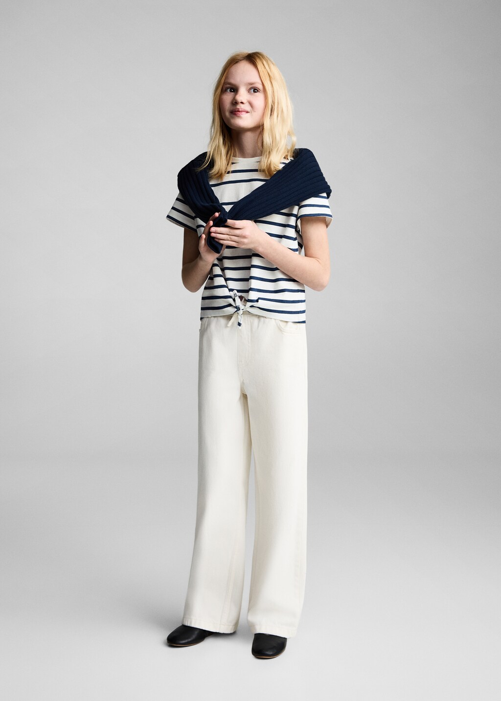 Snoopy striped t-shirt with knot detail 3 Snoopy striped t-shirt with knot detail
