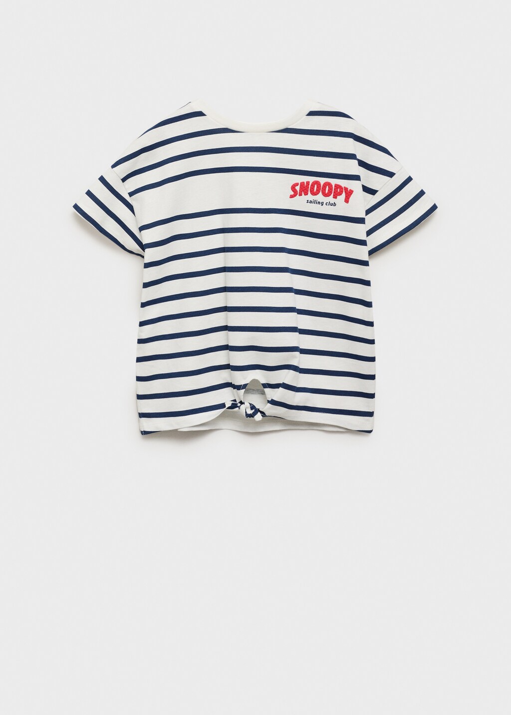 Snoopy striped t-shirt with knot detail 4 Snoopy striped t-shirt with knot detail