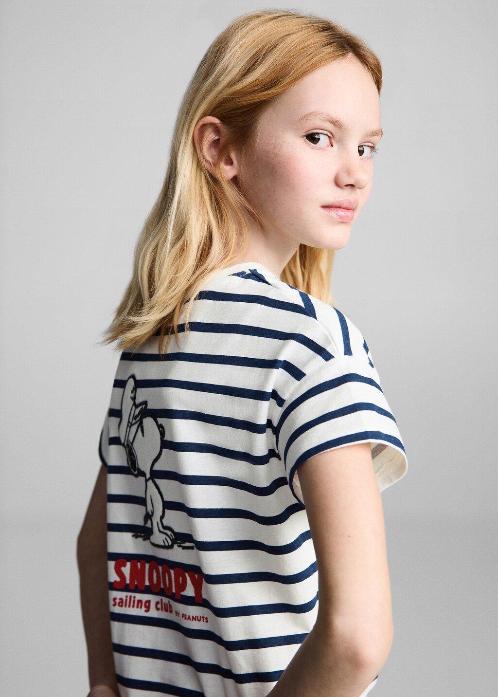 Snoopy striped t-shirt with knot detail 6 Snoopy striped t-shirt with knot detail