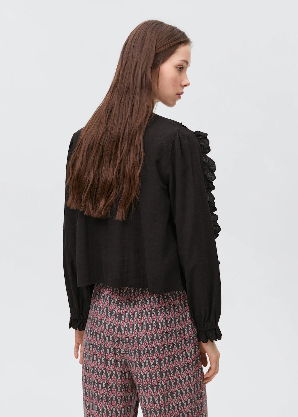 Ruched blouse with ruffles 4 Ruched blouse with ruffles