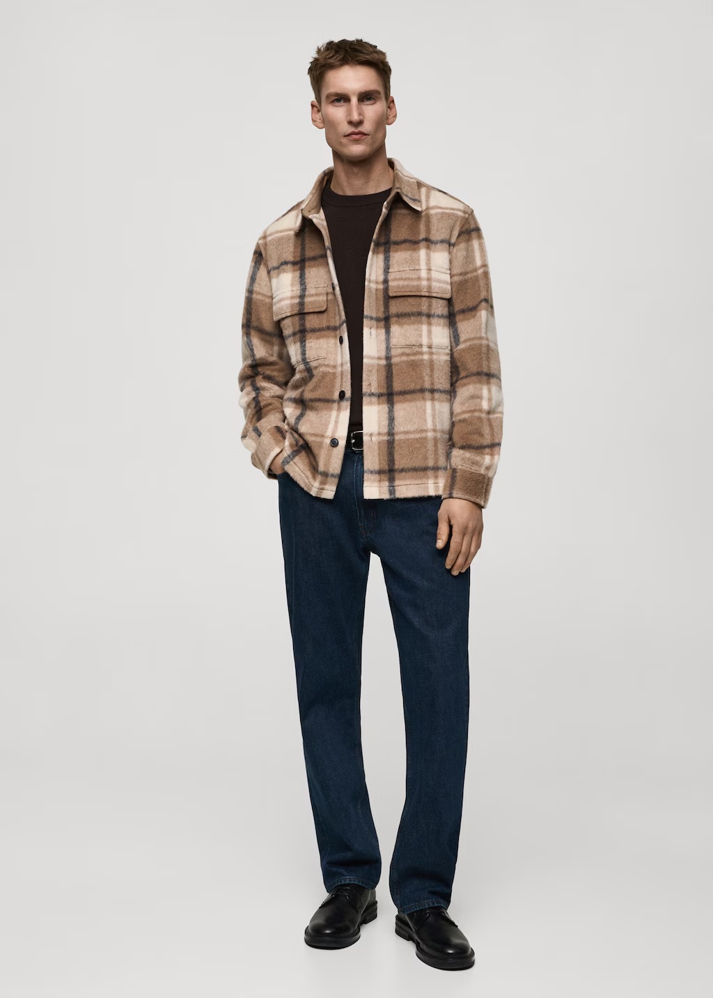 Check flannel textured overshirt 3 Check flannel textured overshirt