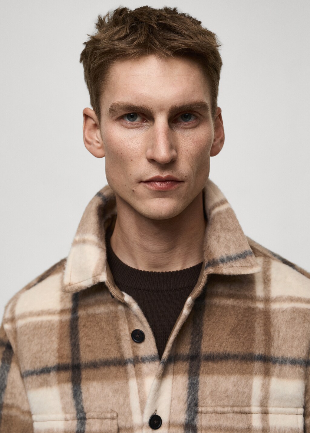 Check flannel textured overshirt 5 Check flannel textured overshirt