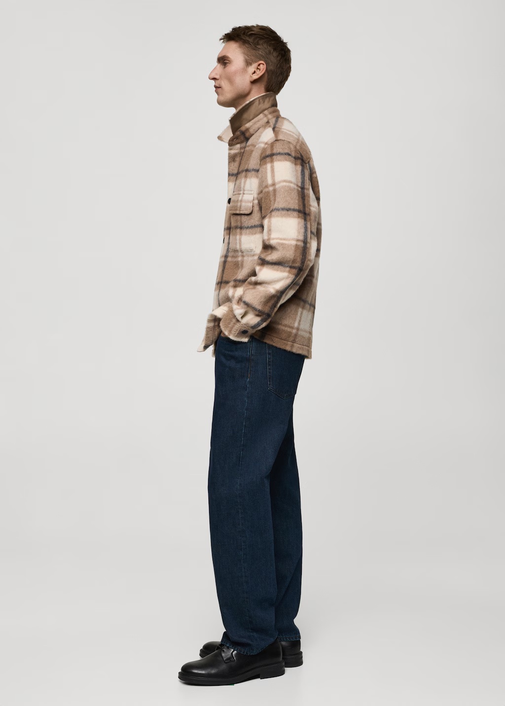 Check flannel textured overshirt 7 Check flannel textured overshirt