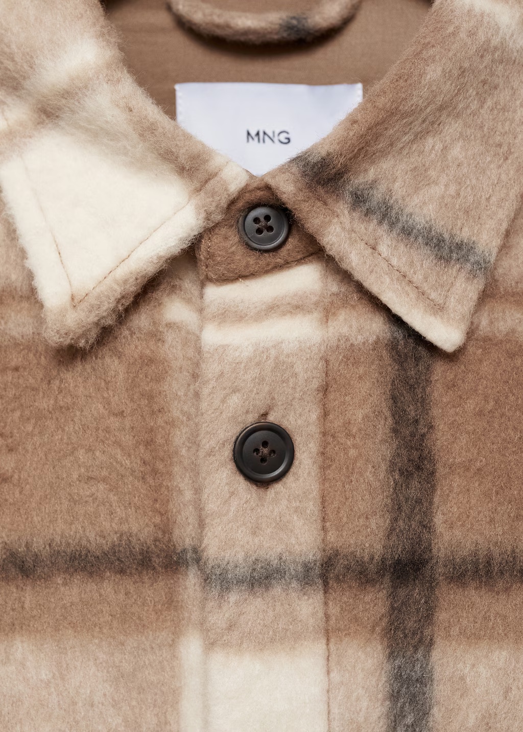 Check flannel textured overshirt 8 Check flannel textured overshirt