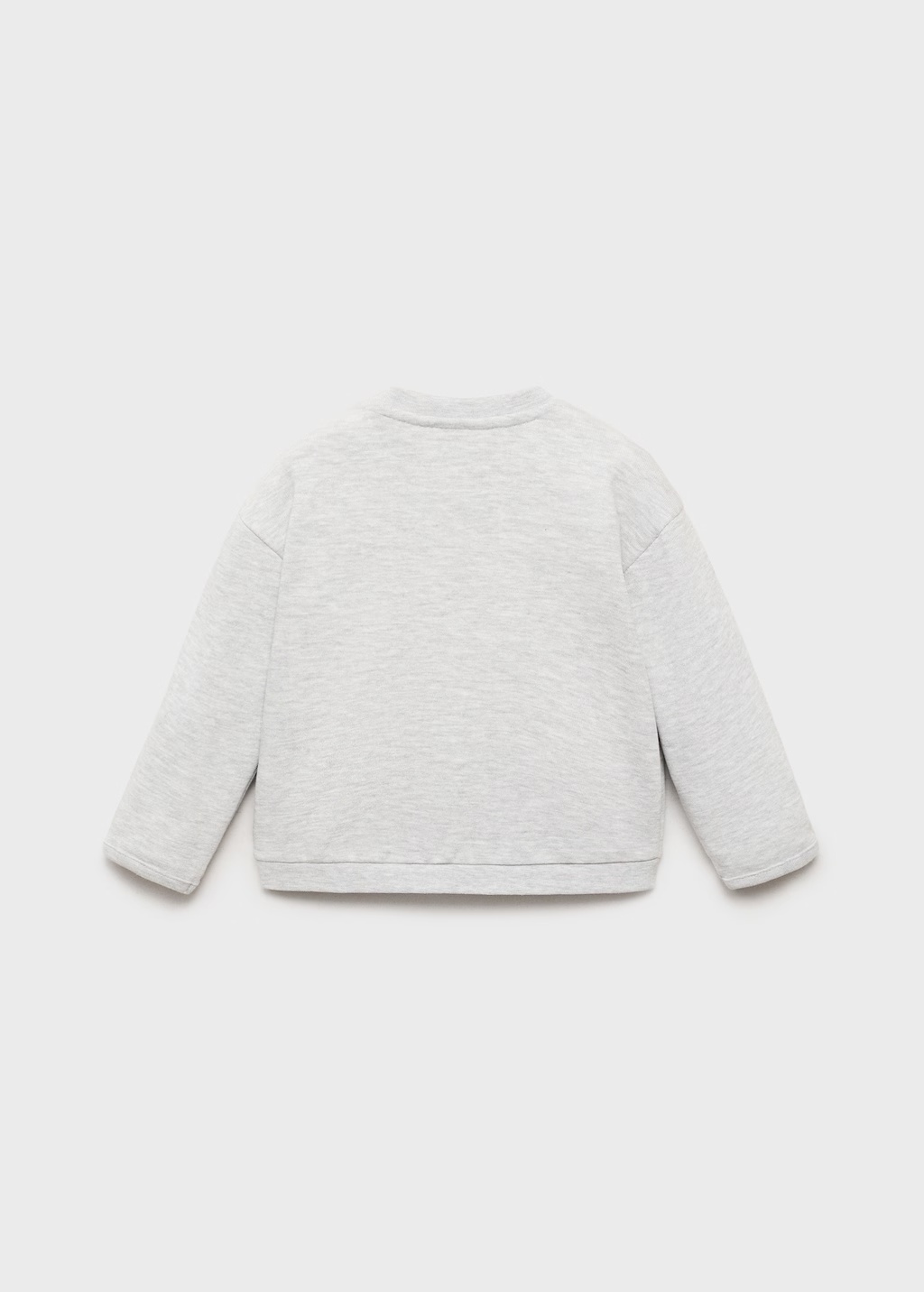Buttoned cotton sweatshirt