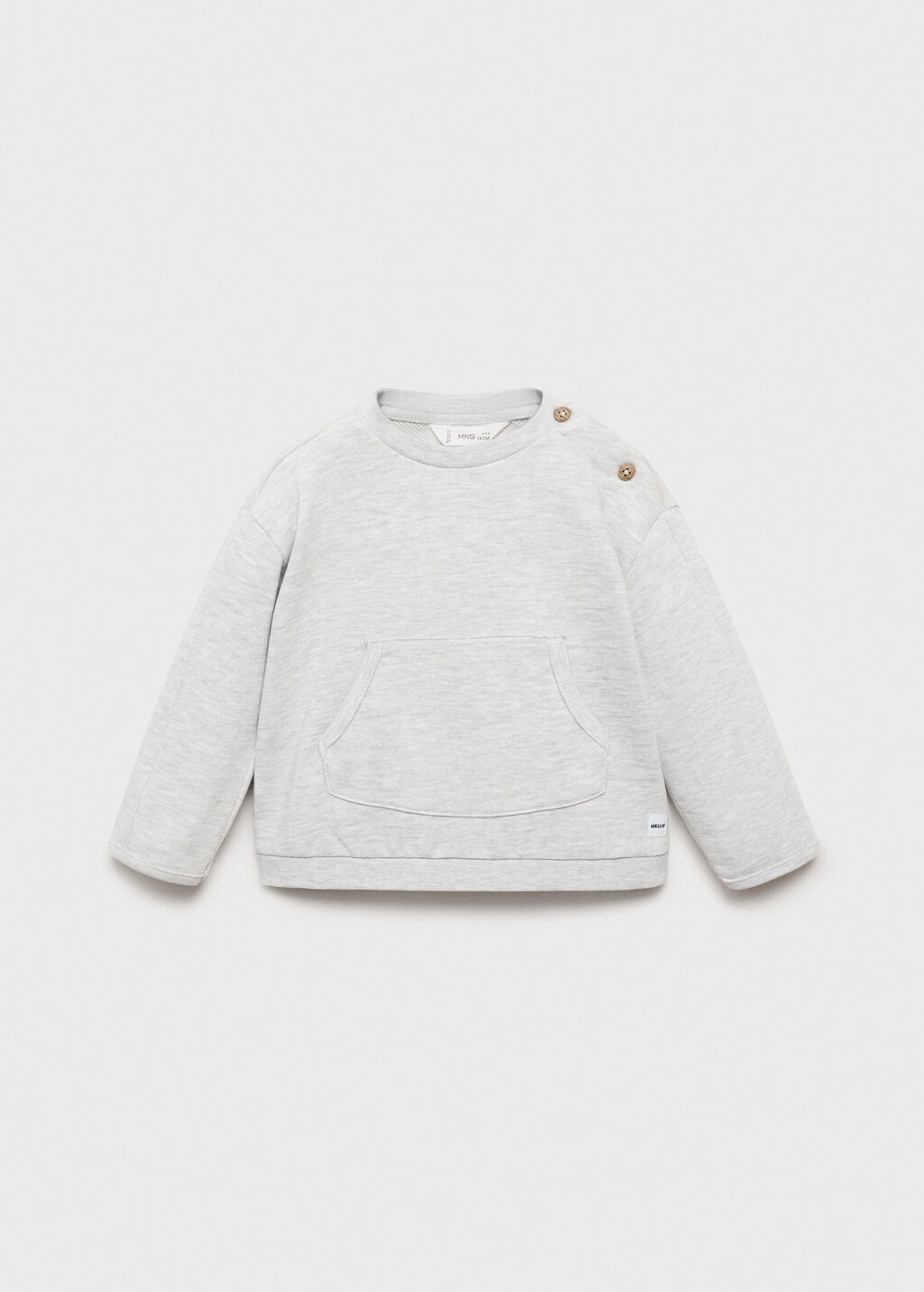 Buttoned cotton sweatshirt 4 Buttoned cotton sweatshirt