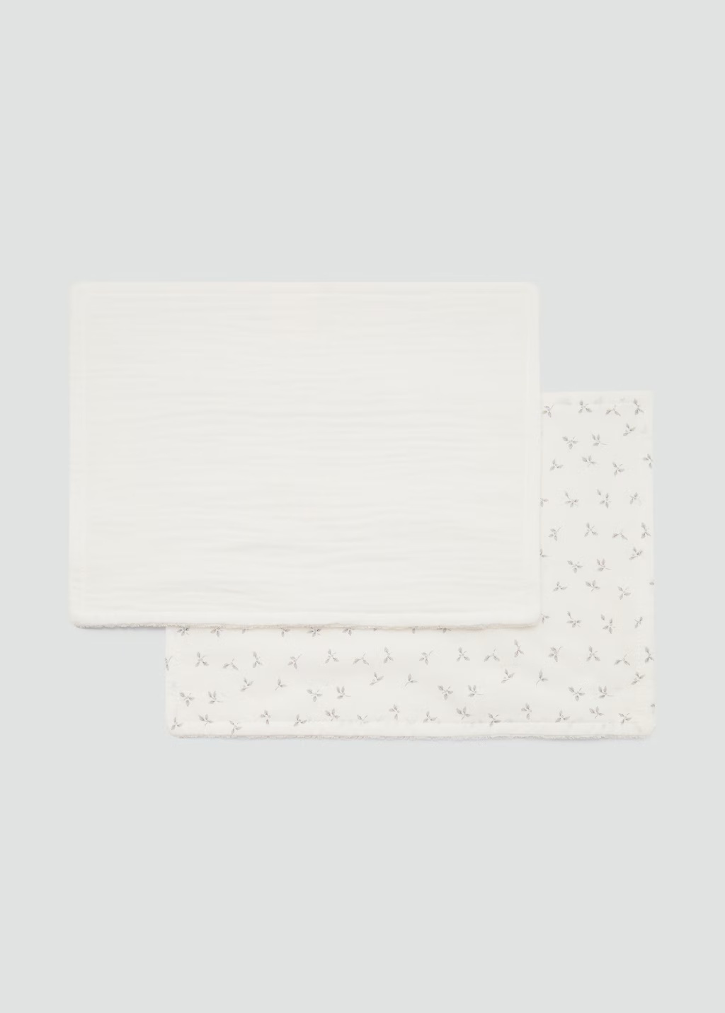 Cotton shawl with mini-flower print