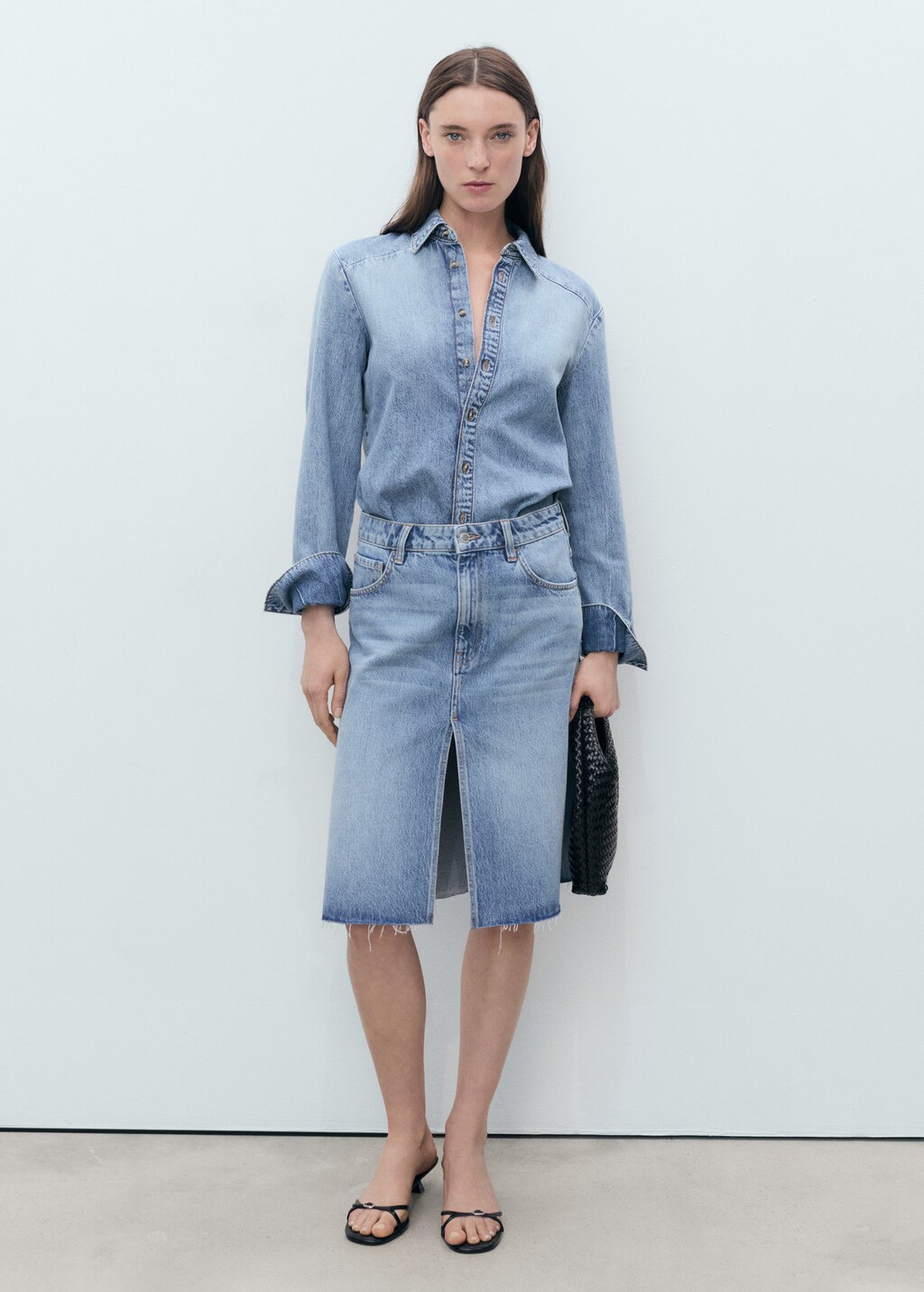 Midi denim skirt 3 Midi denim skirt