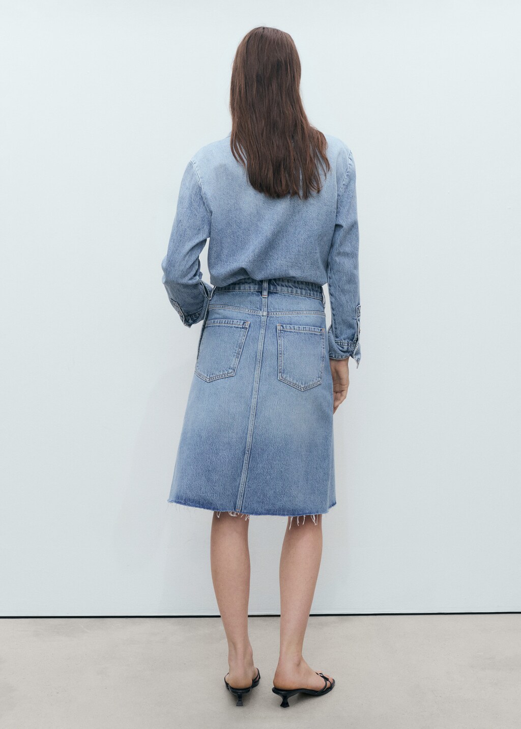 Midi denim skirt 4 Midi denim skirt