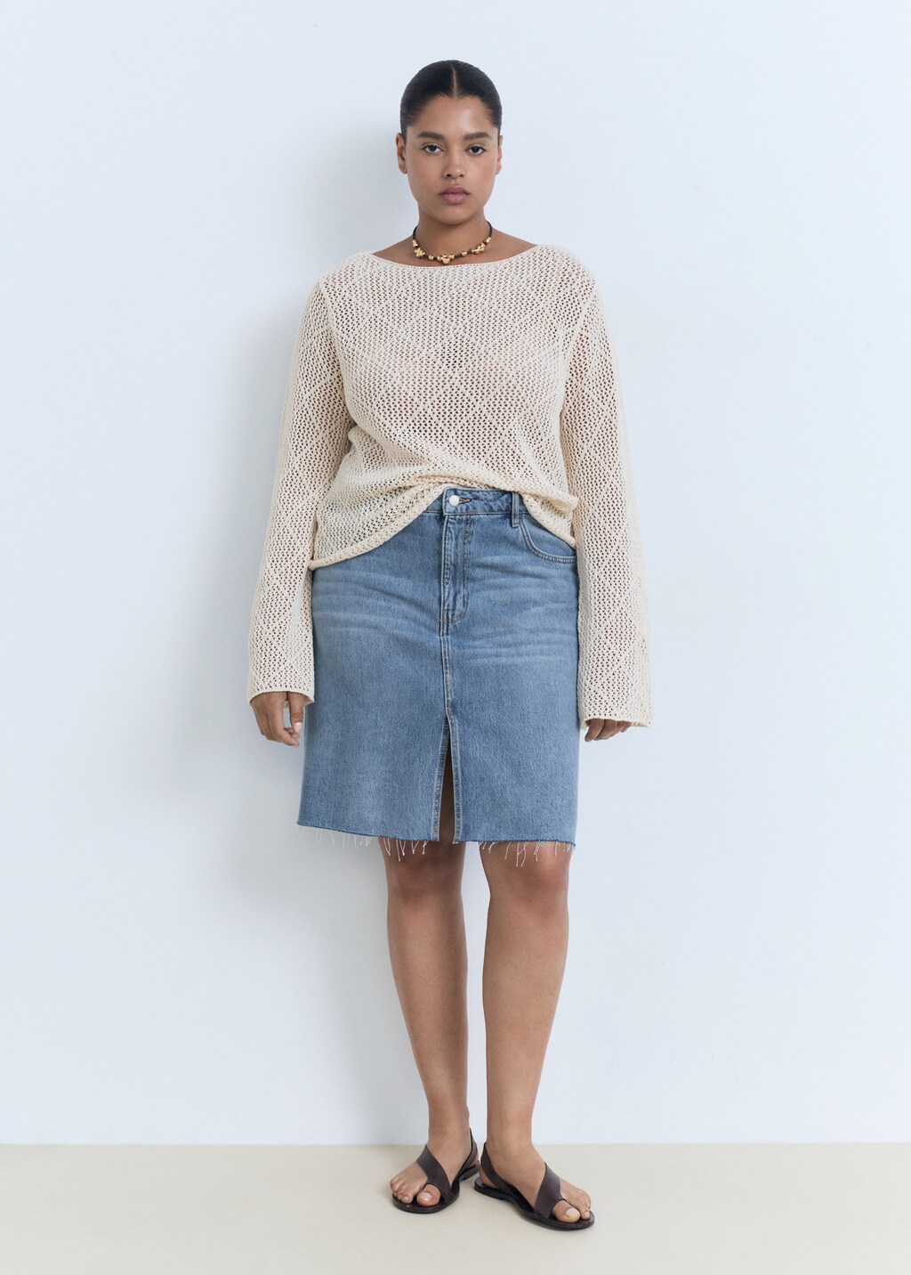 Midi denim skirt 6 Midi denim skirt