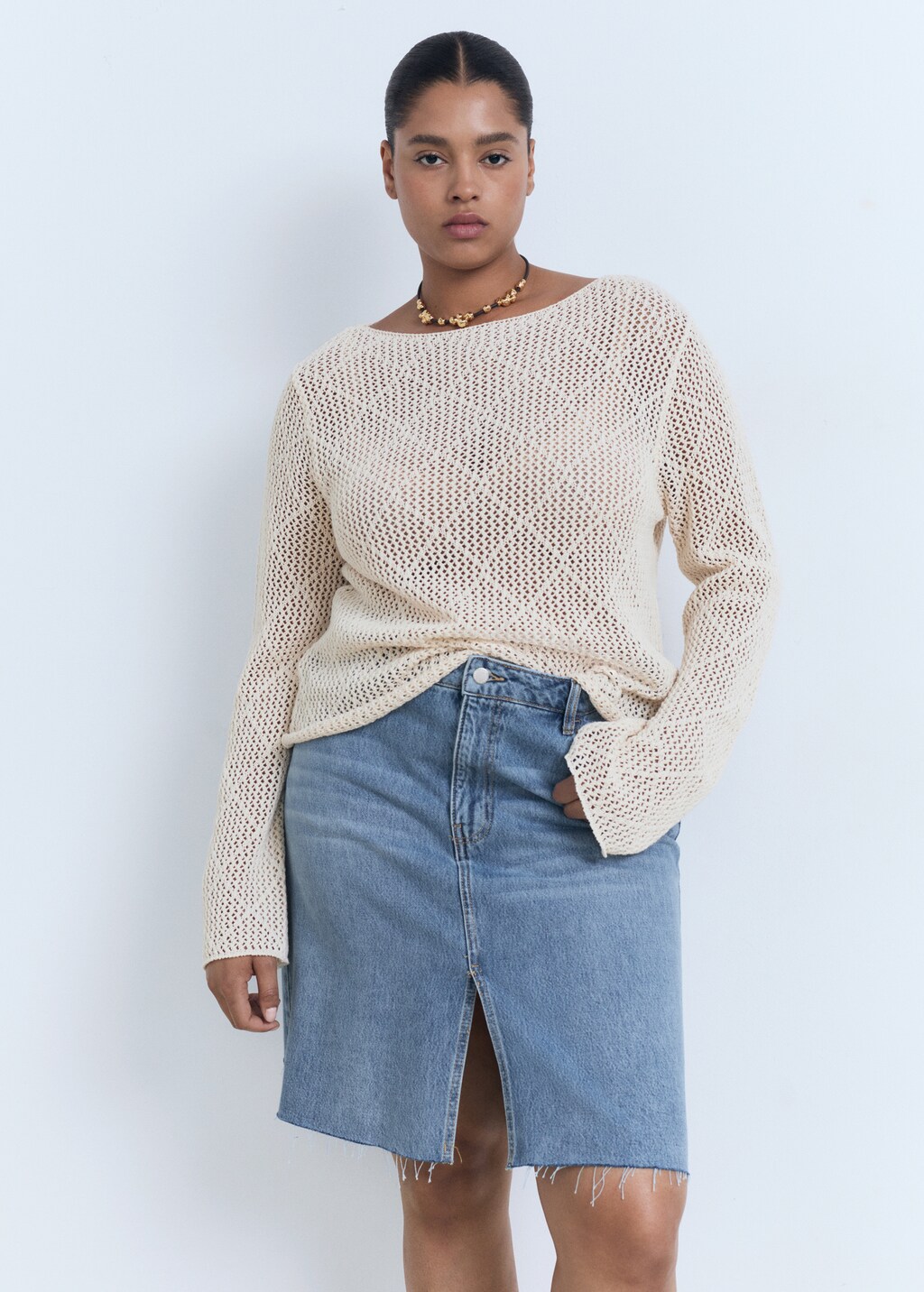 Midi denim skirt 8 Midi denim skirt