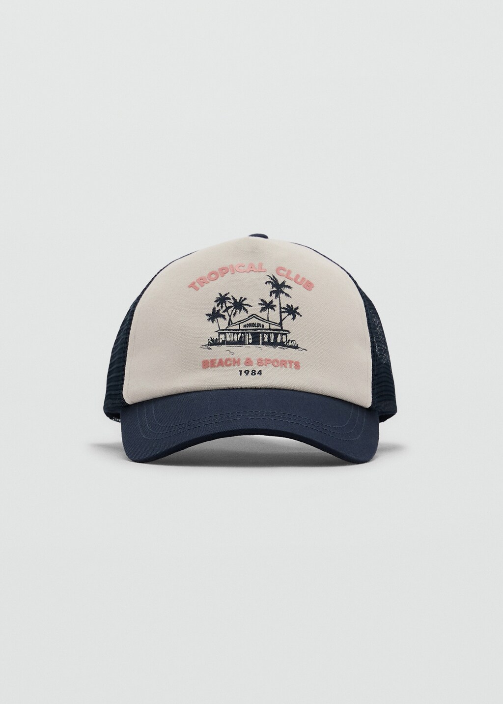 Printed mesh cap